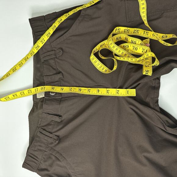 Duluth Trading Pants Womens 16 Brown Nylon Hiking Outdoor Camping Convertible - Picture 15 of 16